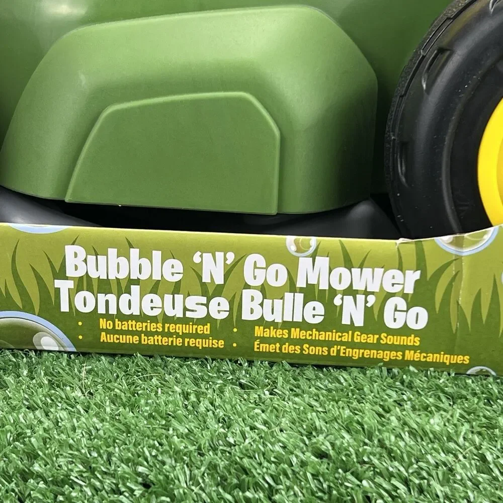 John Deere Bubble 'N' Go Lawn Mower Toy Bubble‎ Solution Toddler’s Holiday Gift